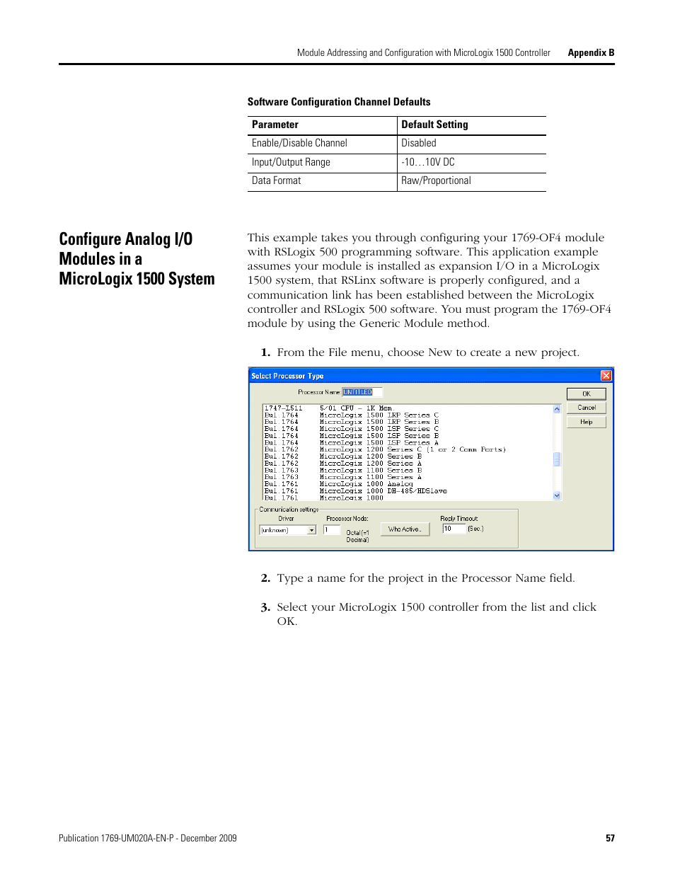 Configure analog i/o modules in a micrologix 1500, System | Rockwell Automation 1769-OF4 Compact Analog Output Module User Manual | Page 57 / 76