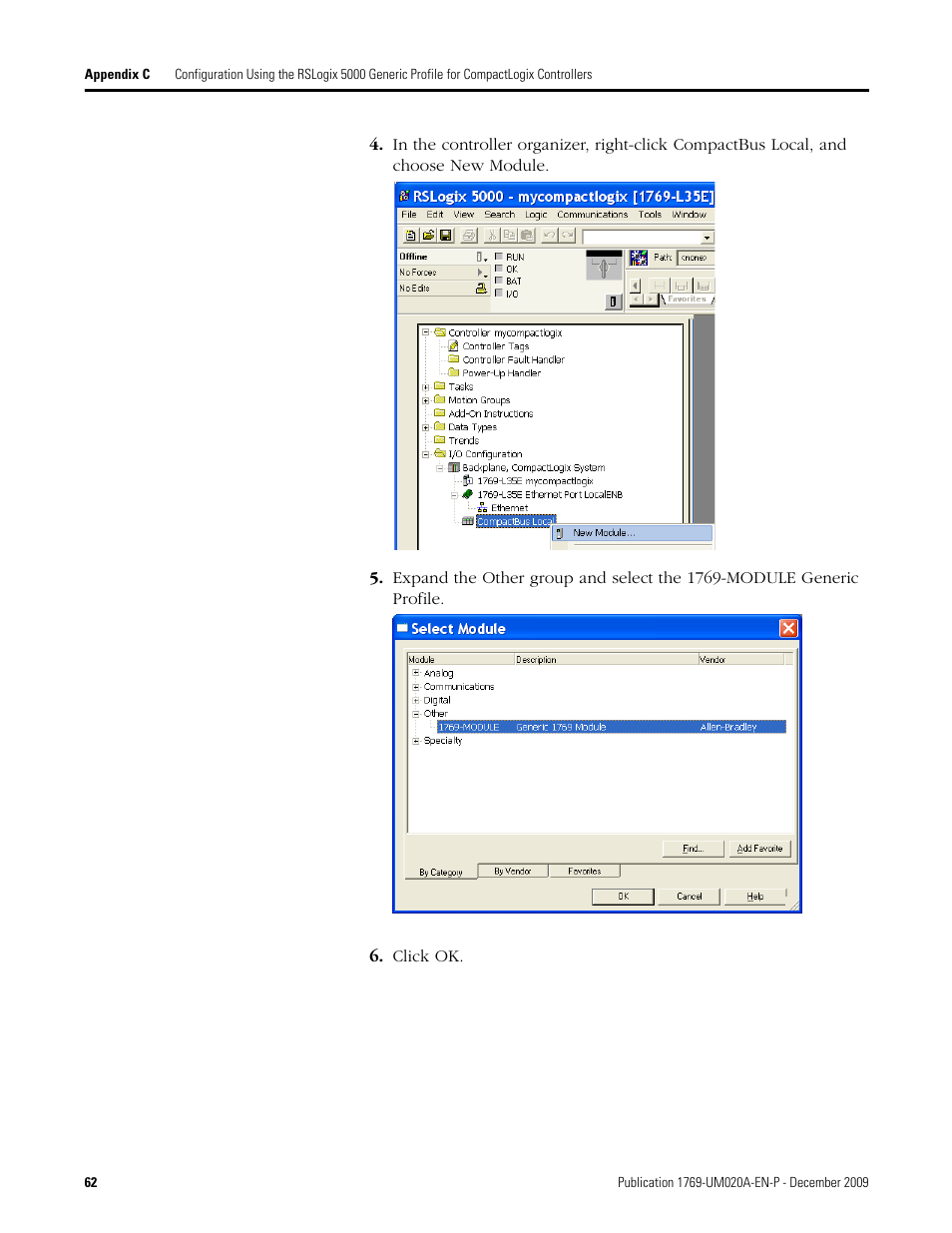 Rockwell Automation 1769-OF4 Compact Analog Output Module User Manual | Page 62 / 76