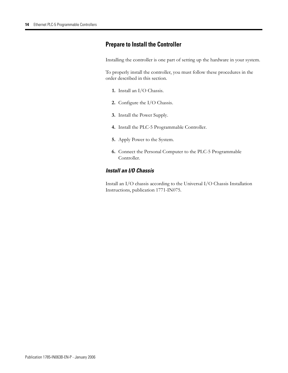 Prepare to install the controller | Rockwell Automation 1785-Lx0E Ethernet PLC-5 Programmable Controllers Installation Instructions User Manual | Page 14 / 28
