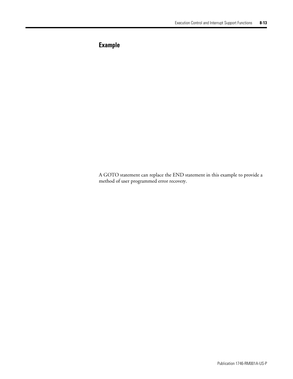 Example | Rockwell Automation 1746-BAS BASIC LANGUAGE User Manual | Page 109 / 280