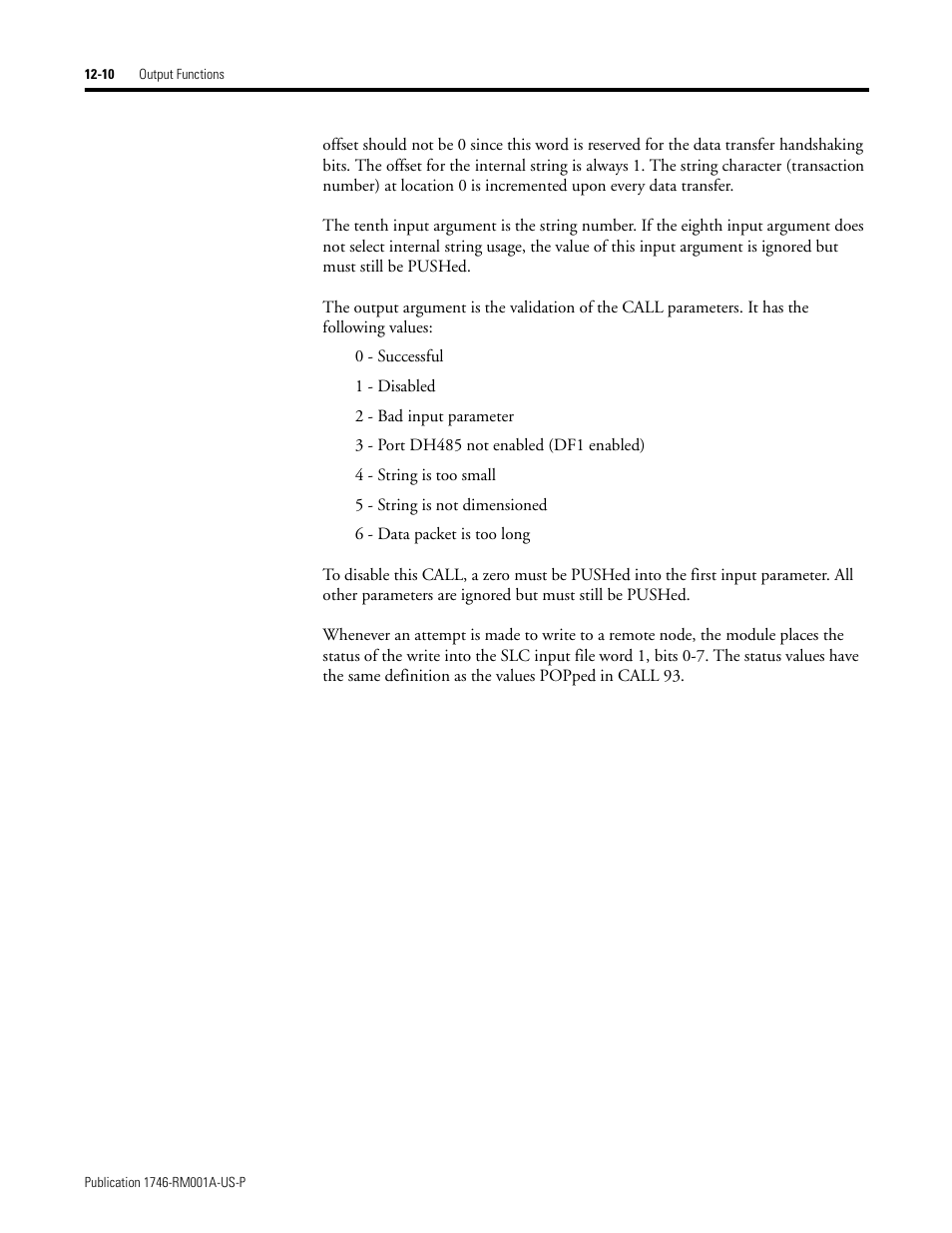 Rockwell Automation 1746-BAS BASIC LANGUAGE User Manual | Page 160 / 280