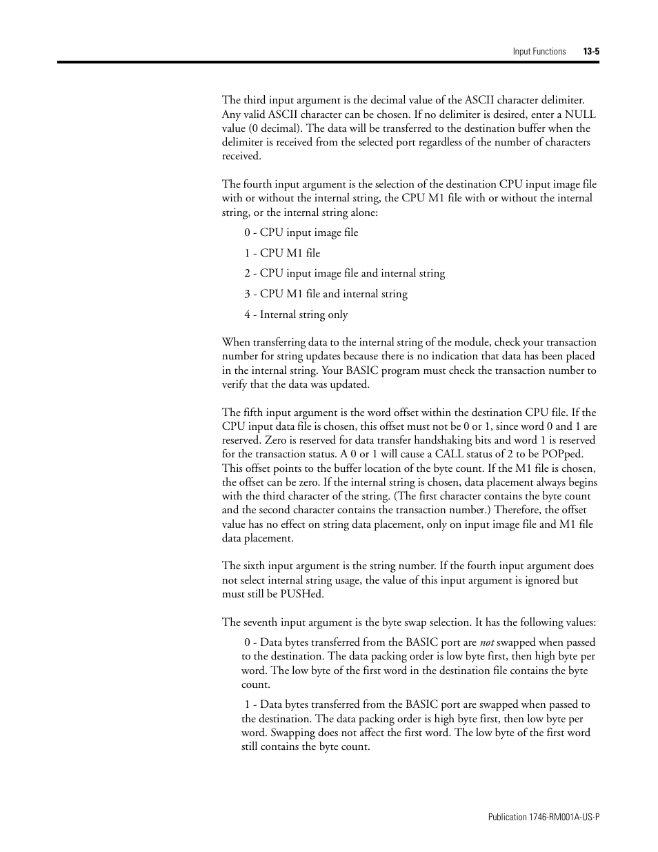 Rockwell Automation 1746-BAS BASIC LANGUAGE User Manual | Page 195 / 280
