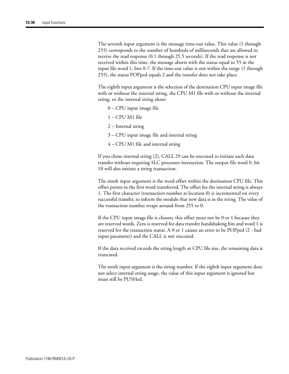 Rockwell Automation 1746-BAS BASIC LANGUAGE User Manual | Page 224 / 280