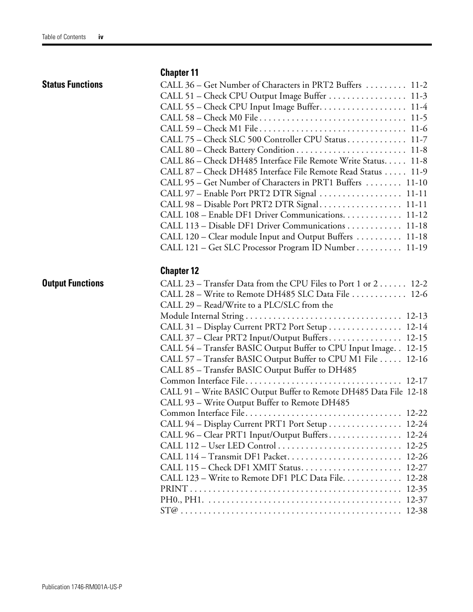 Rockwell Automation 1746-BAS BASIC LANGUAGE User Manual | Page 6 / 280