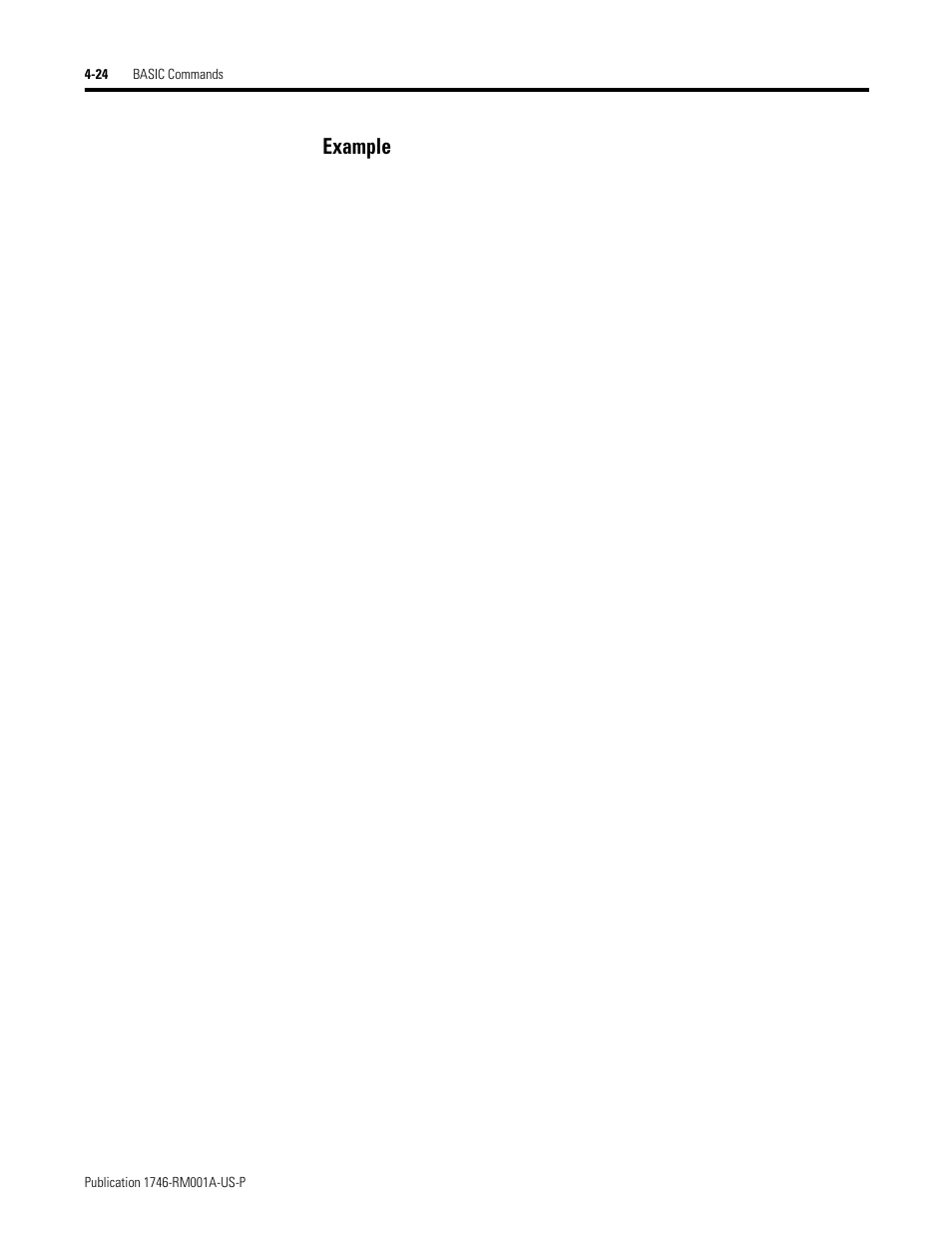 Example | Rockwell Automation 1746-BAS BASIC LANGUAGE User Manual | Page 64 / 280