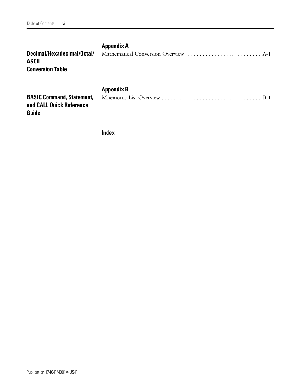 Rockwell Automation 1746-BAS BASIC LANGUAGE User Manual | Page 8 / 280