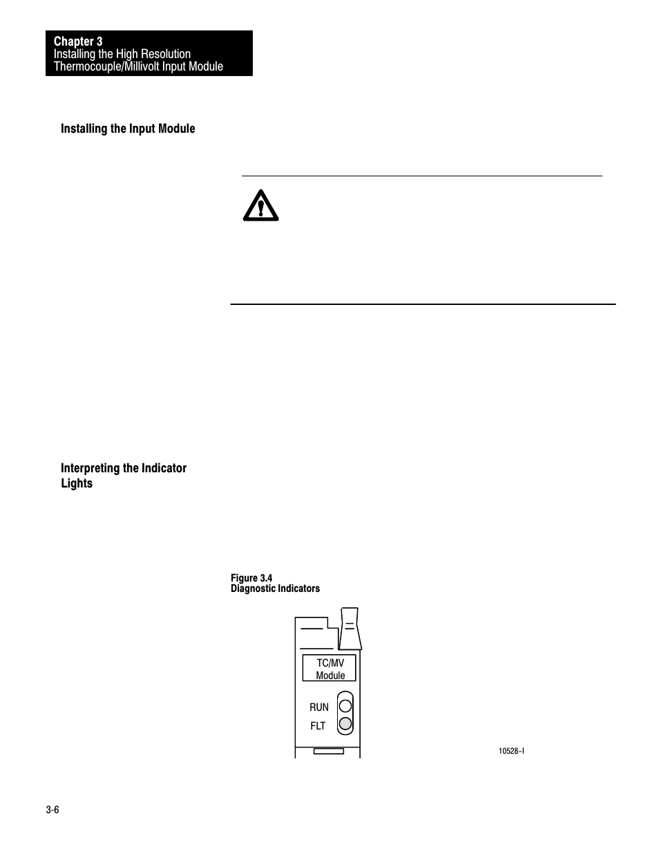 Installing the input module, Interpreting the indicator lights | Rockwell Automation 1771-IXHR , D17716.5.80 HIGH RESOL.THERMOCOUPLE User Manual | Page 17 / 60