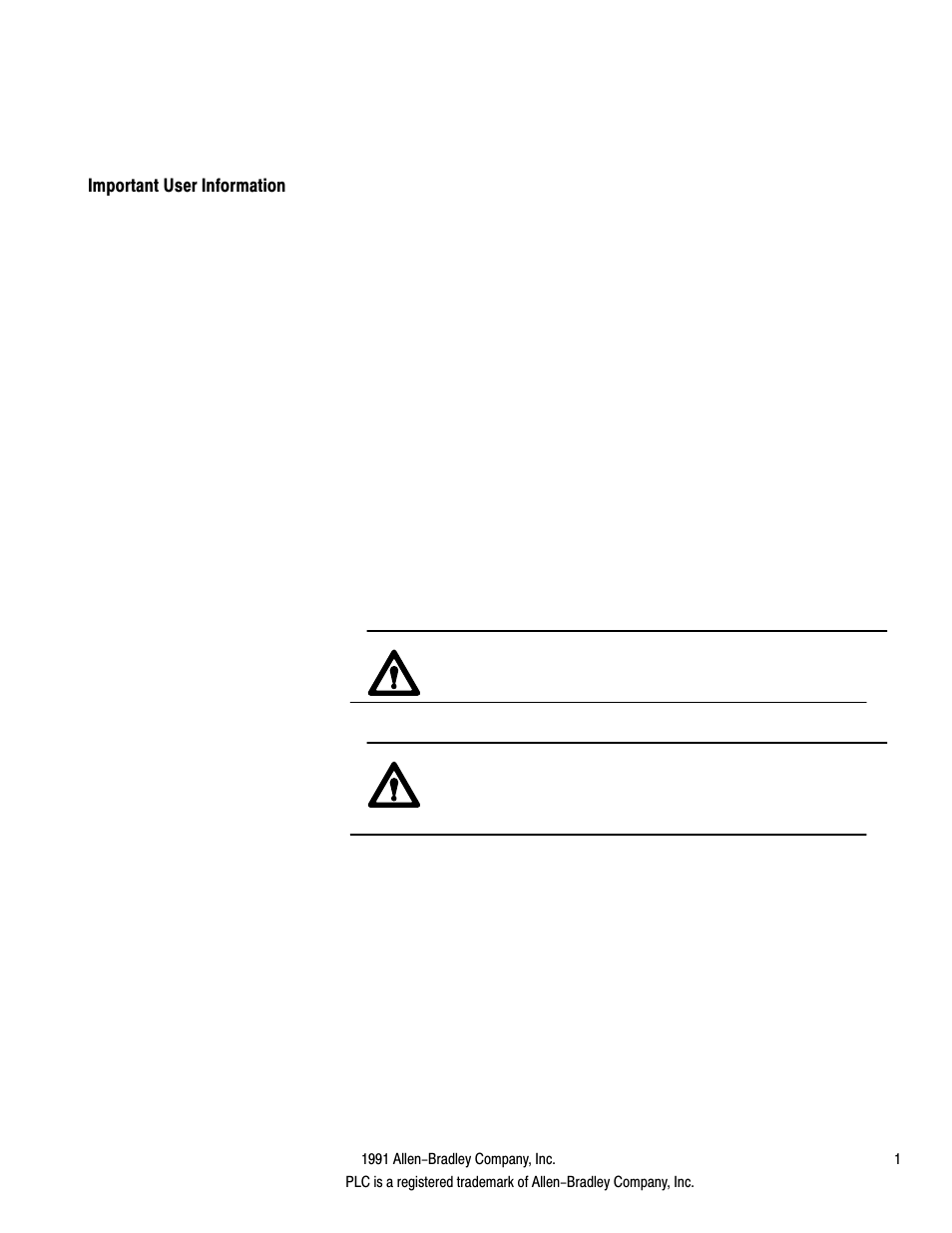 Important user information | Rockwell Automation 1771-IXHR , D17716.5.80 HIGH RESOL.THERMOCOUPLE User Manual | Page 2 / 60