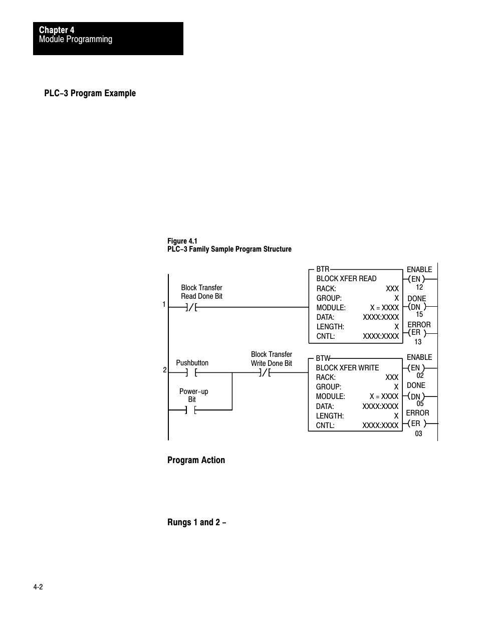 Plc-3 program example | Rockwell Automation 1771-IXHR , D17716.5.80 HIGH RESOL.THERMOCOUPLE User Manual | Page 20 / 60