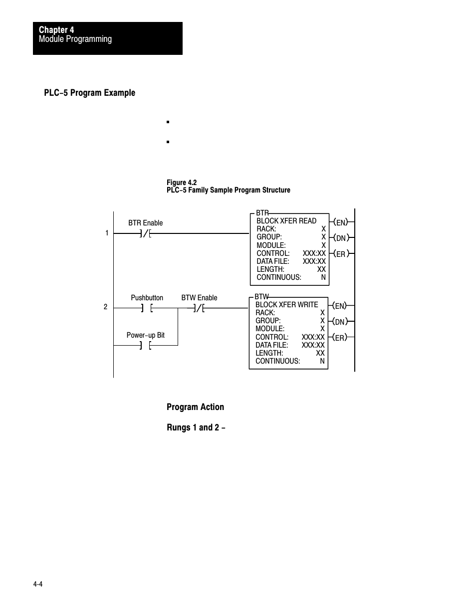 Plc-5 program example | Rockwell Automation 1771-IXHR , D17716.5.80 HIGH RESOL.THERMOCOUPLE User Manual | Page 22 / 60