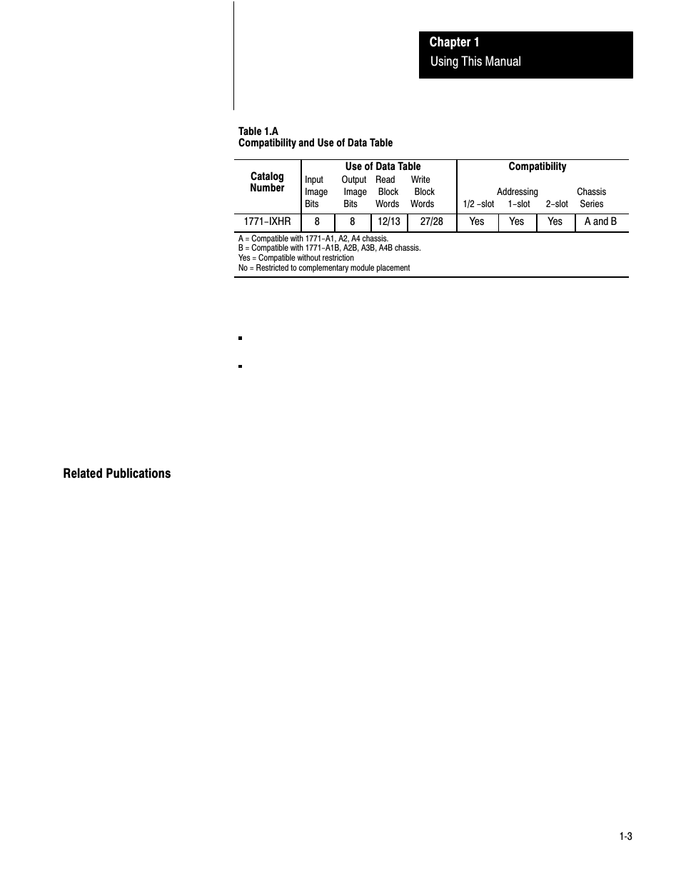 Related publications | Rockwell Automation 1771-IXHR , D17716.5.80 HIGH RESOL.THERMOCOUPLE User Manual | Page 8 / 60