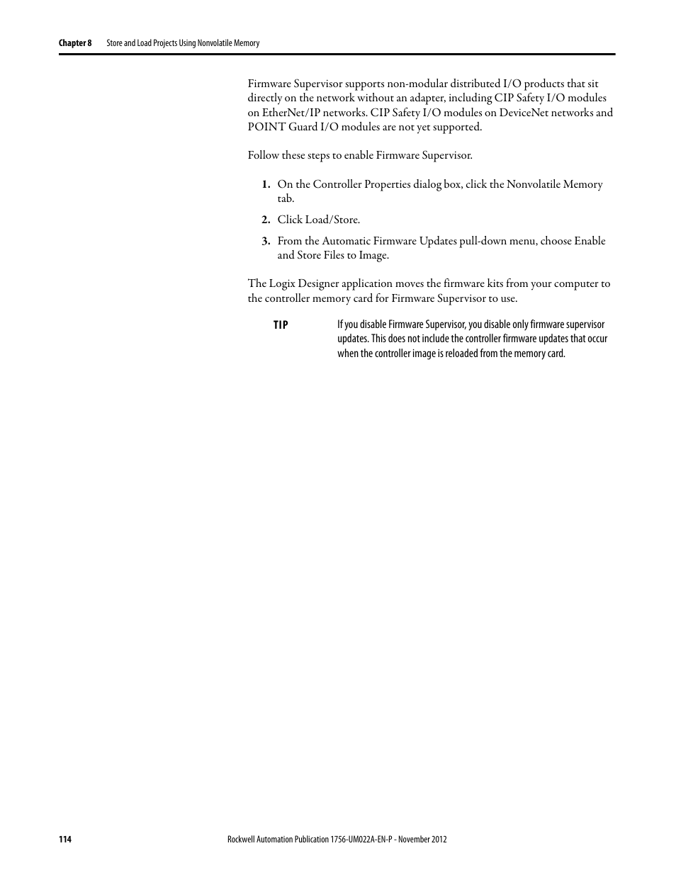 Rockwell Automation 1756-L7x GuardLogix 5570 Controllers User Manual | Page 114 / 144