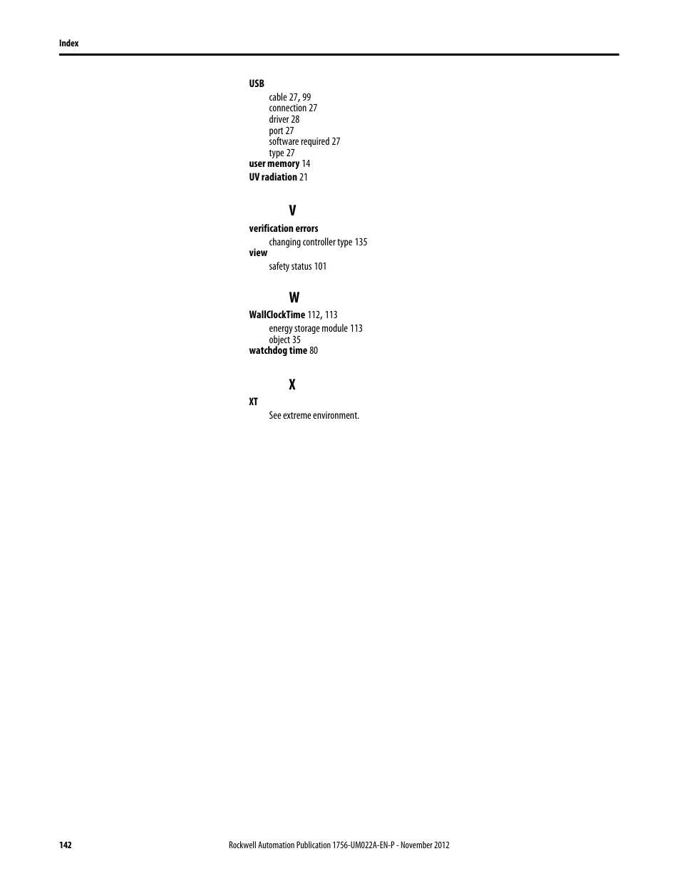 Rockwell Automation 1756-L7x GuardLogix 5570 Controllers User Manual | Page 142 / 144