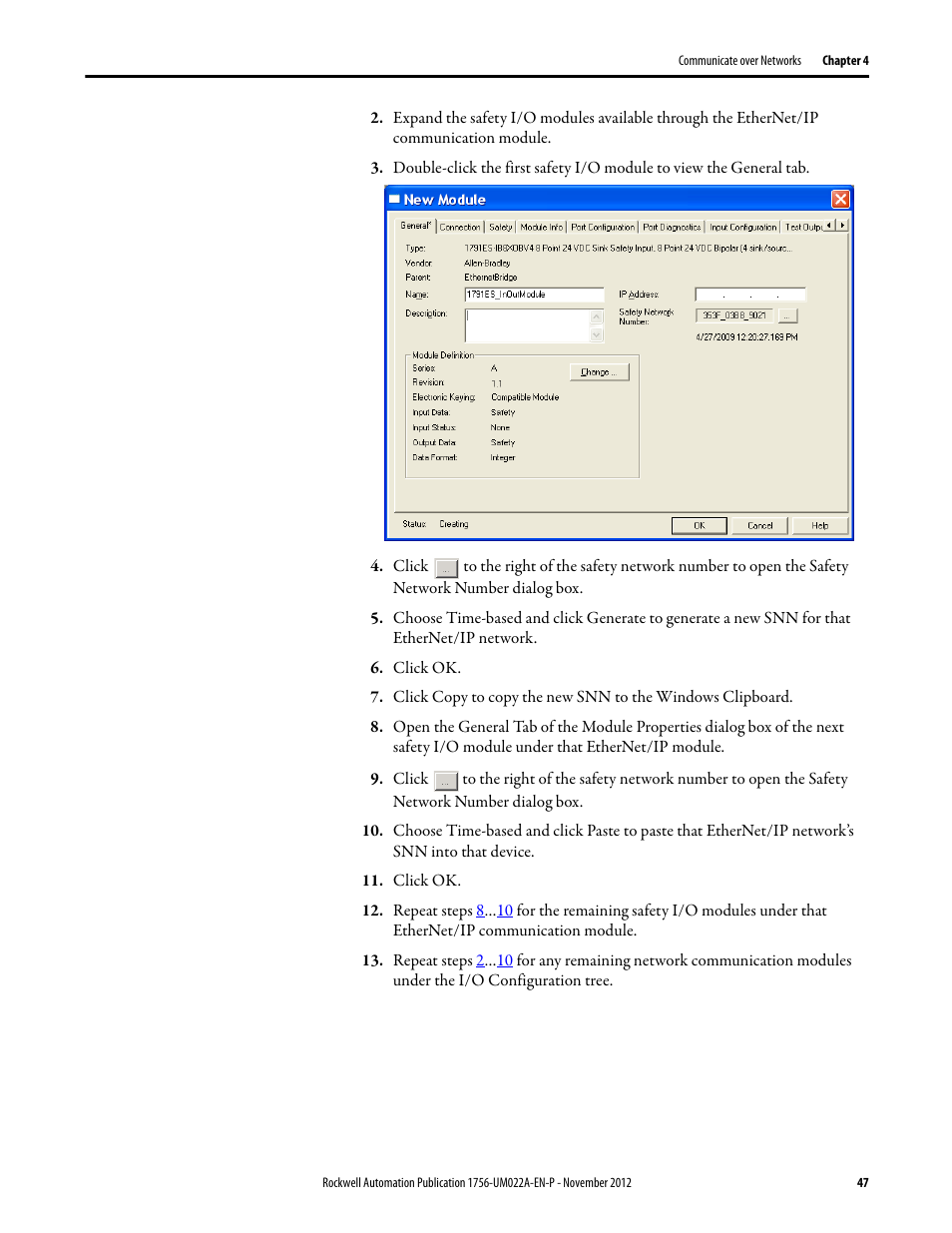 Rockwell Automation 1756-L7x GuardLogix 5570 Controllers User Manual | Page 47 / 144