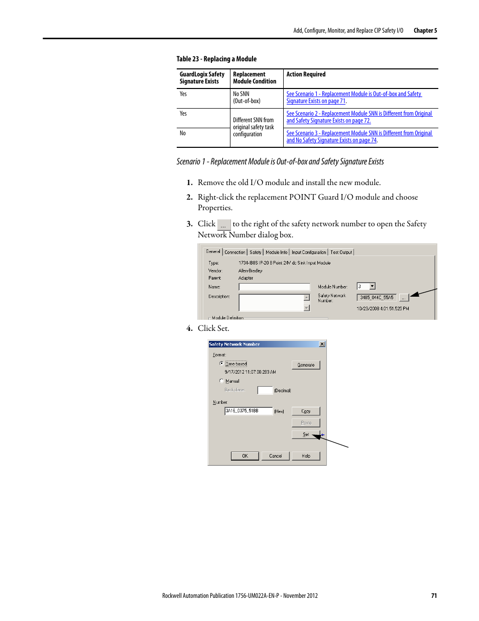 Rockwell Automation 1756-L7x GuardLogix 5570 Controllers User Manual | Page 71 / 144