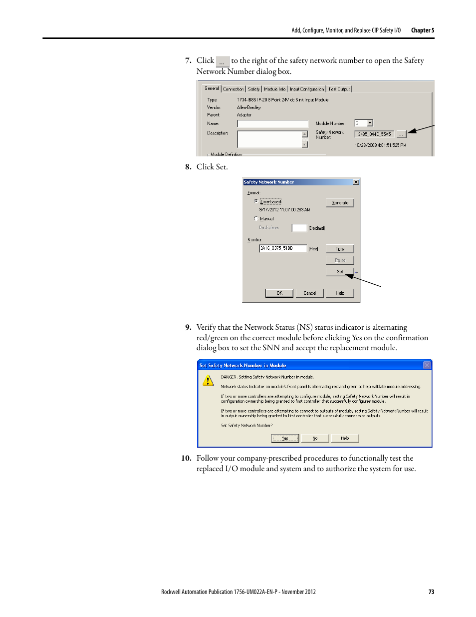 Rockwell Automation 1756-L7x GuardLogix 5570 Controllers User Manual | Page 73 / 144