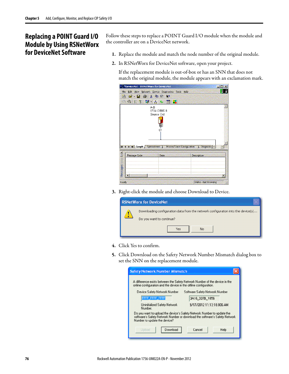 Rockwell Automation 1756-L7x GuardLogix 5570 Controllers User Manual | Page 76 / 144