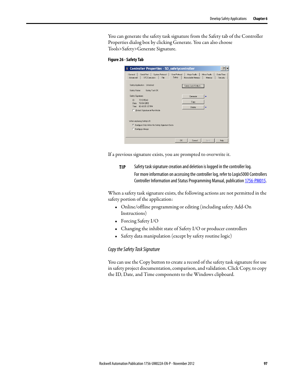 Rockwell Automation 1756-L7x GuardLogix 5570 Controllers User Manual | Page 97 / 144