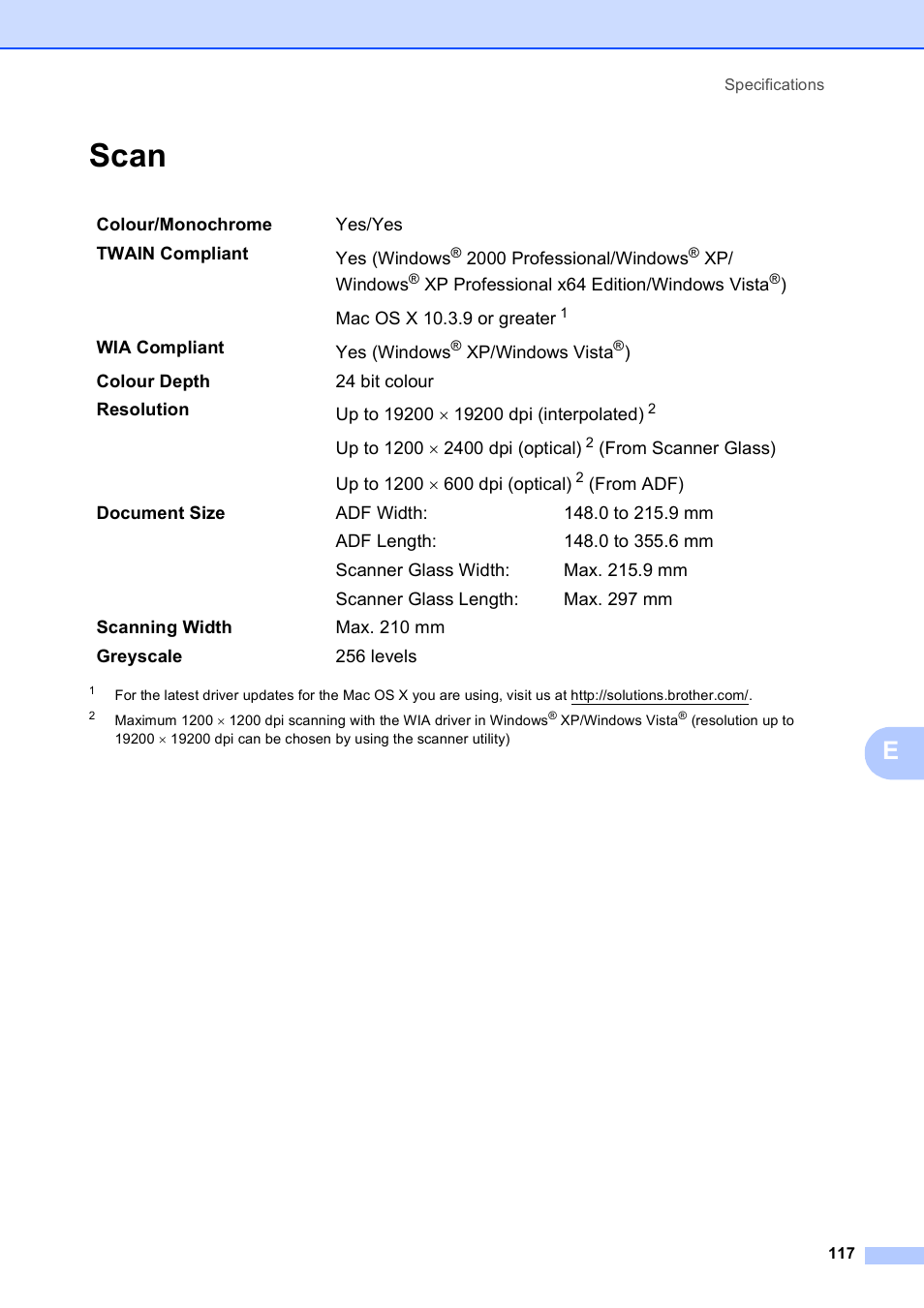 Scan | Brother DCP-9010CN User Manual | Page 125 / 136