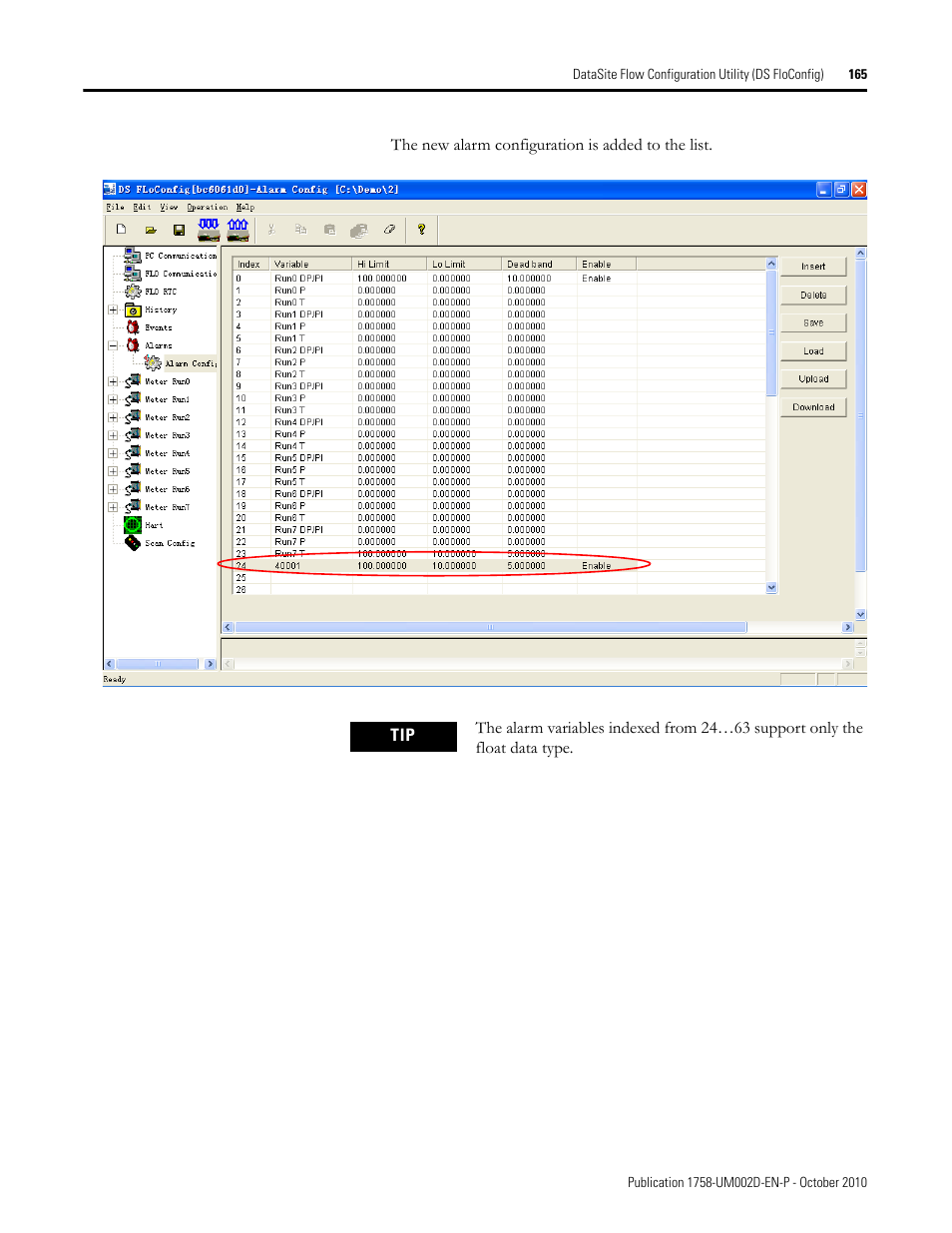 Rockwell Automation 1758-RTU202 DataSite Software User Manual FRN 1.2 User Manual | Page 165 / 348