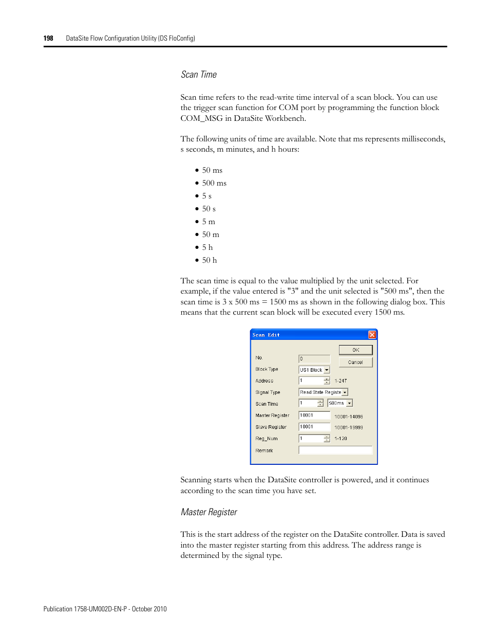 Rockwell Automation 1758-RTU202 DataSite Software User Manual FRN 1.2 User Manual | Page 198 / 348