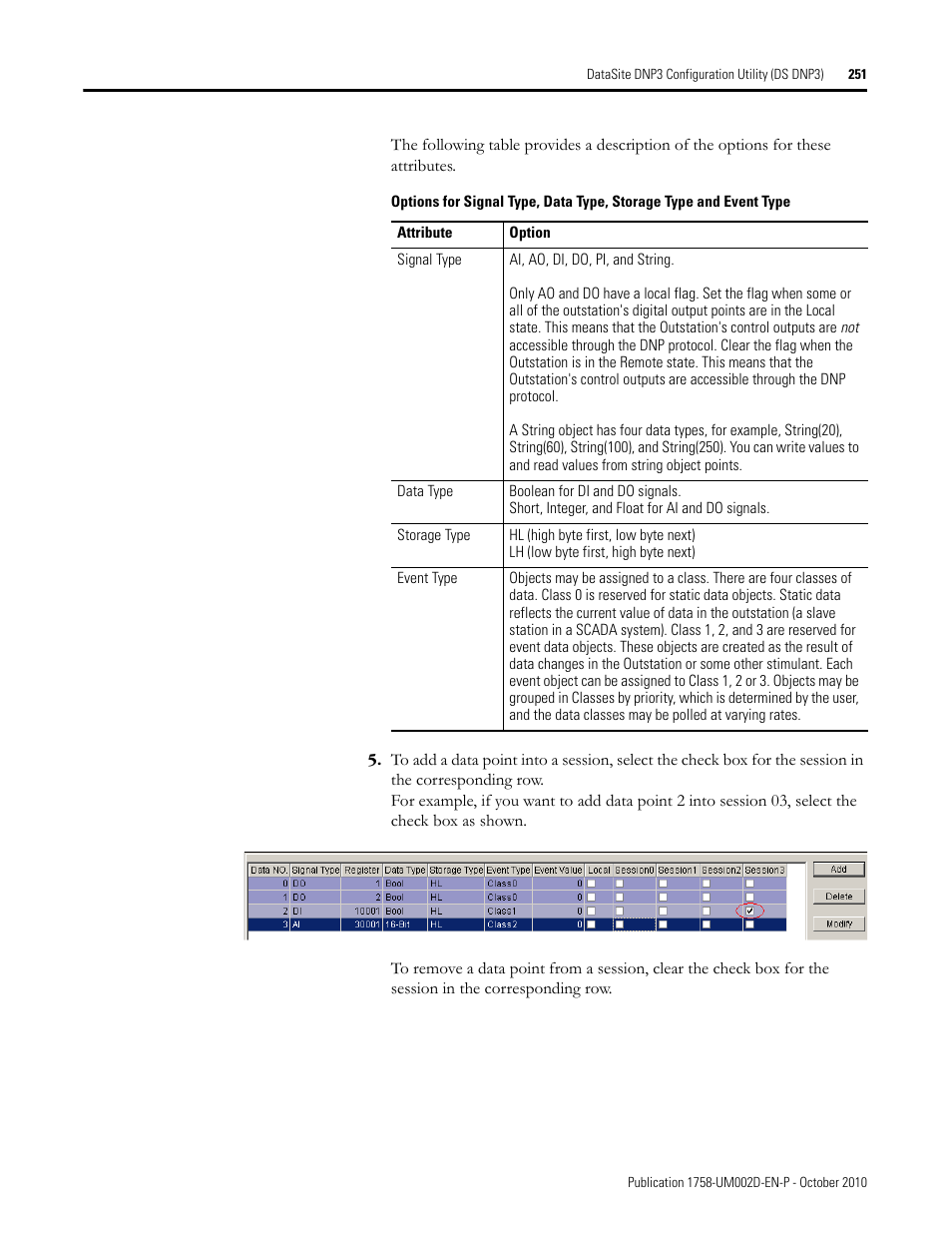 Rockwell Automation 1758-RTU202 DataSite Software User Manual FRN 1.2 User Manual | Page 251 / 348