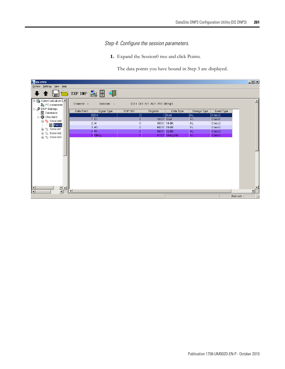 Rockwell Automation 1758-RTU202 DataSite Software User Manual FRN 1.2 User Manual | Page 261 / 348