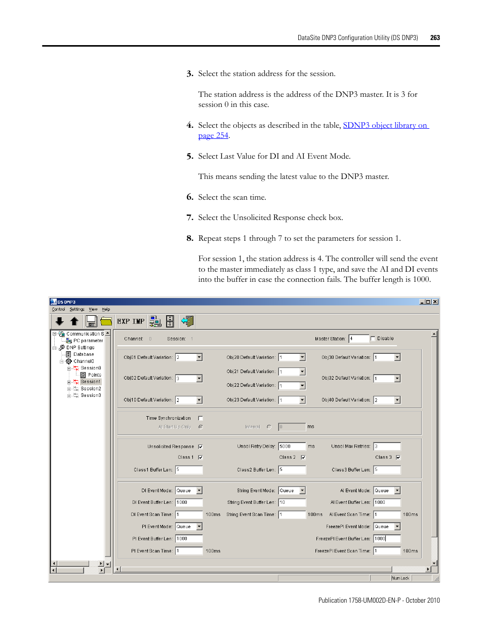 Rockwell Automation 1758-RTU202 DataSite Software User Manual FRN 1.2 User Manual | Page 263 / 348