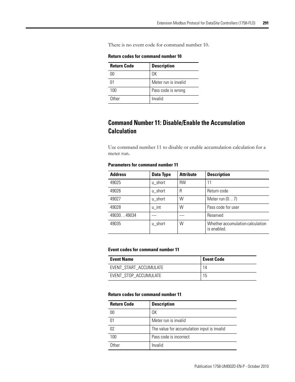 Rockwell Automation 1758-RTU202 DataSite Software User Manual FRN 1.2 User Manual | Page 291 / 348