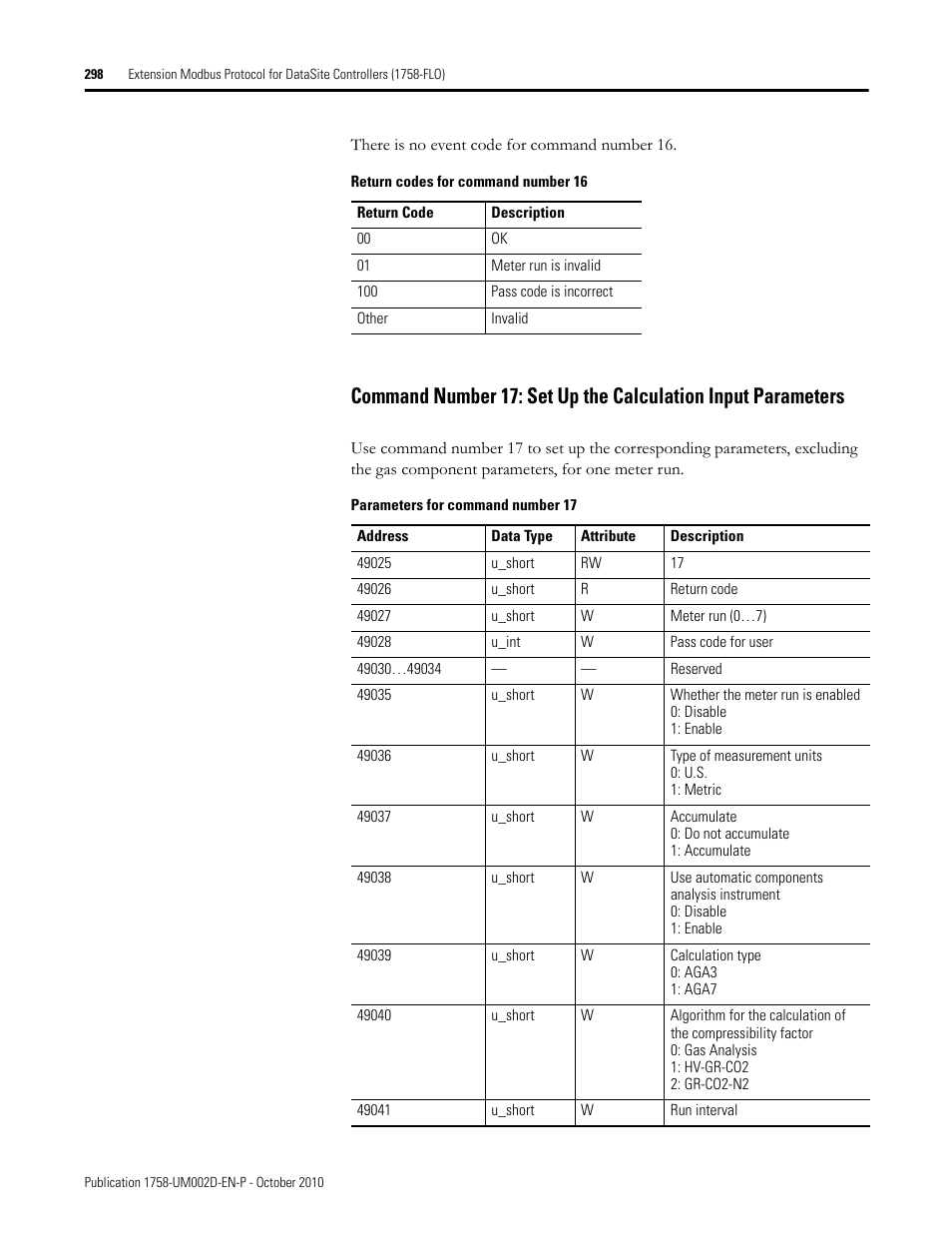 Rockwell Automation 1758-RTU202 DataSite Software User Manual FRN 1.2 User Manual | Page 298 / 348
