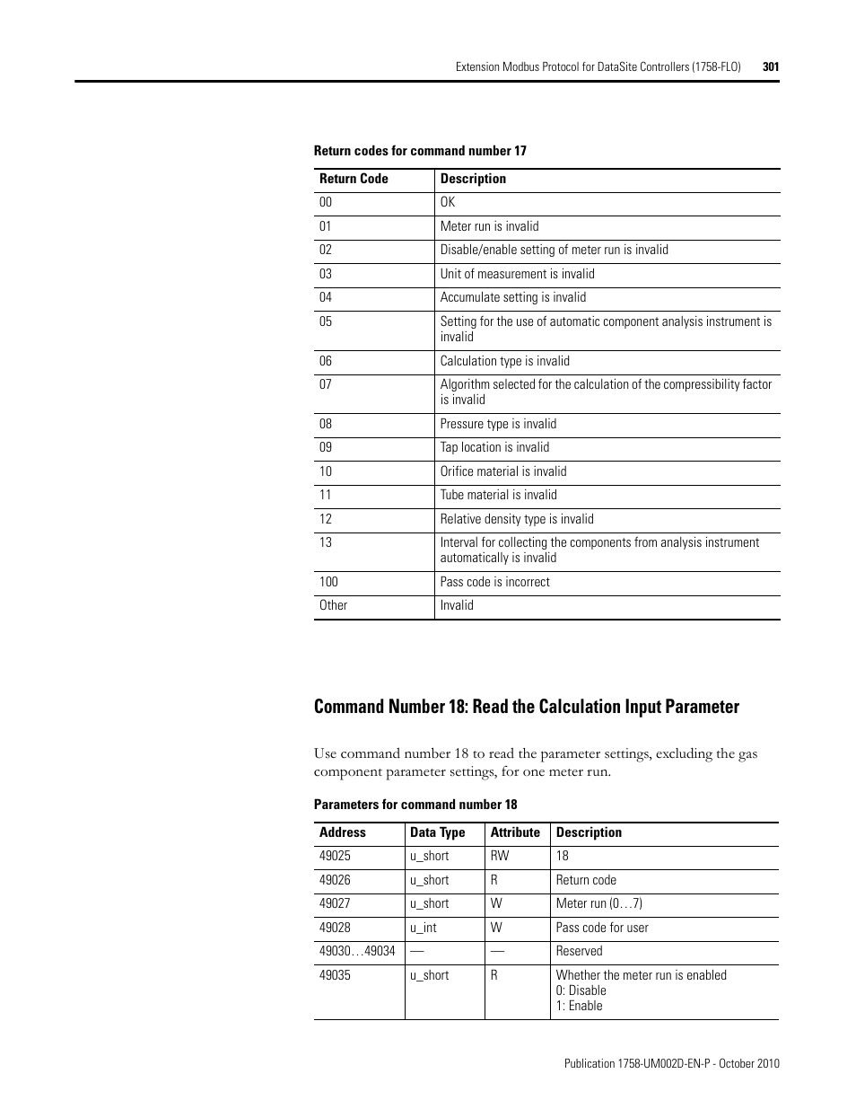 Rockwell Automation 1758-RTU202 DataSite Software User Manual FRN 1.2 User Manual | Page 301 / 348