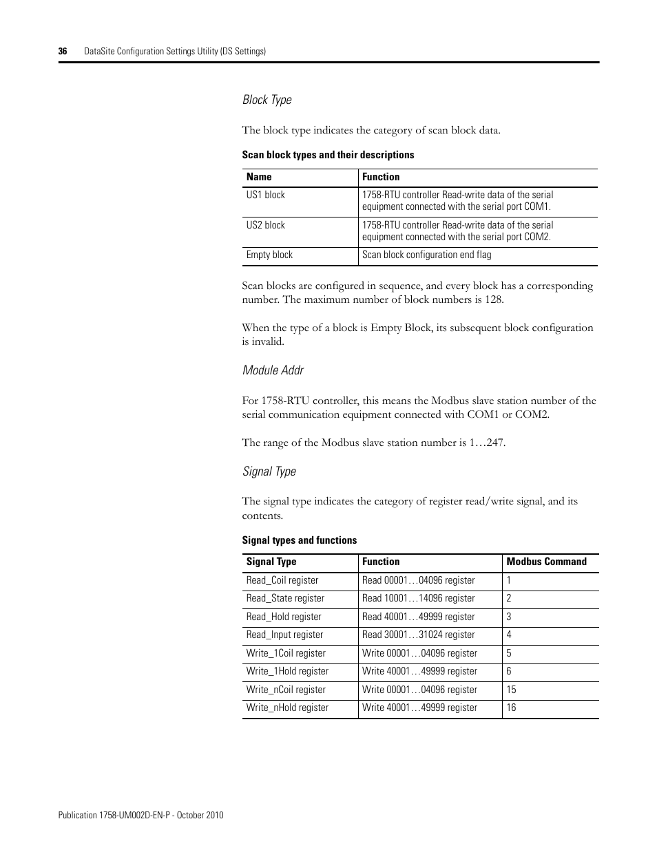 Rockwell Automation 1758-RTU202 DataSite Software User Manual FRN 1.2 User Manual | Page 36 / 348