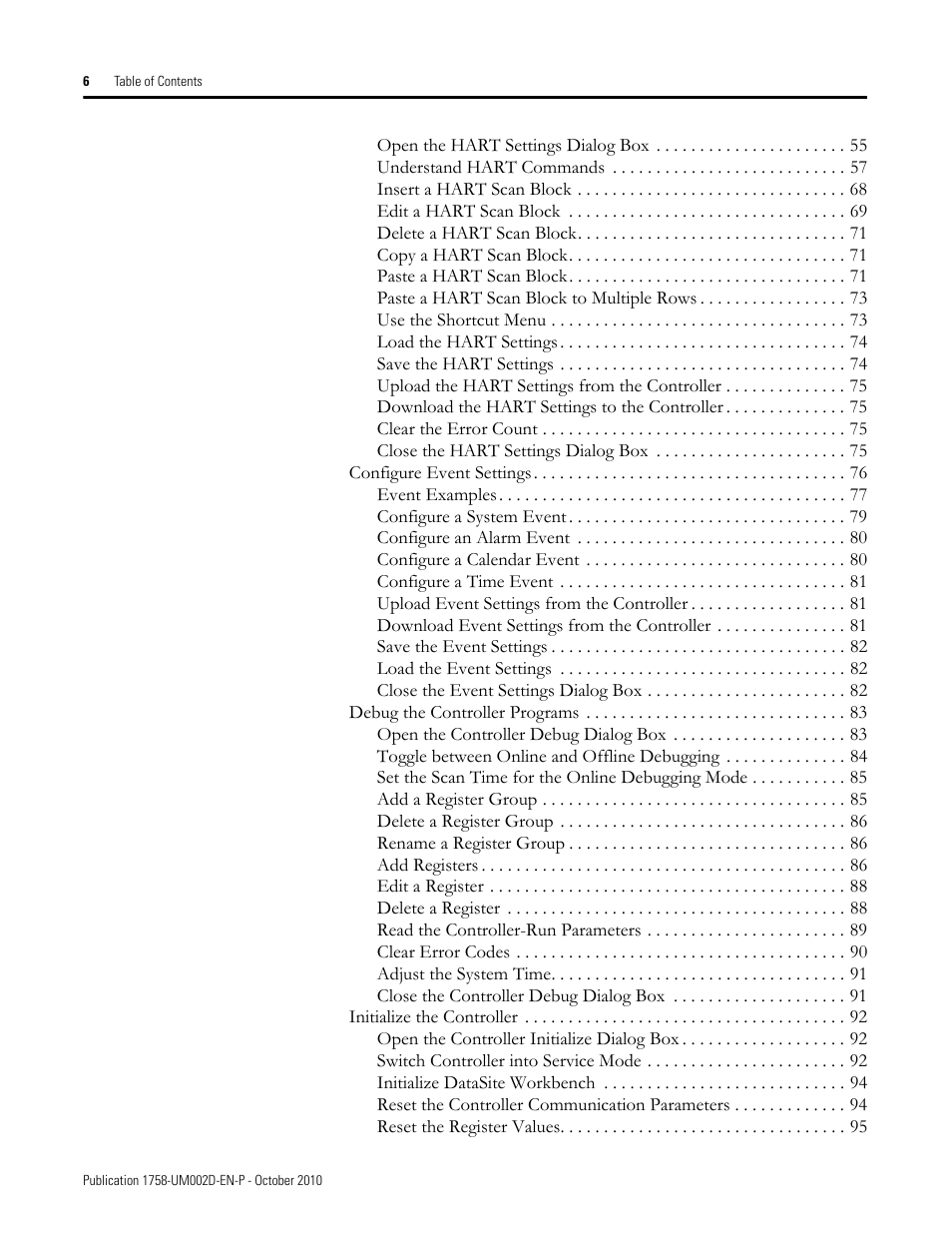 Rockwell Automation 1758-RTU202 DataSite Software User Manual FRN 1.2 User Manual | Page 6 / 348