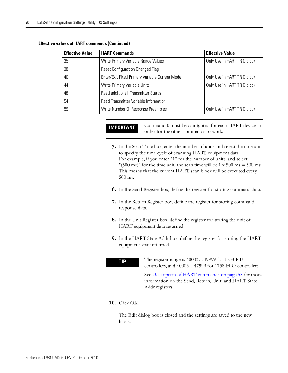 Rockwell Automation 1758-RTU202 DataSite Software User Manual FRN 1.2 User Manual | Page 70 / 348