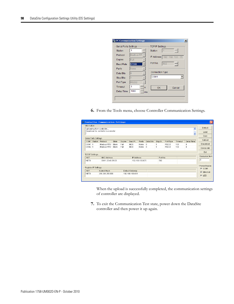 Rockwell Automation 1758-RTU202 DataSite Software User Manual FRN 1.2 User Manual | Page 98 / 348
