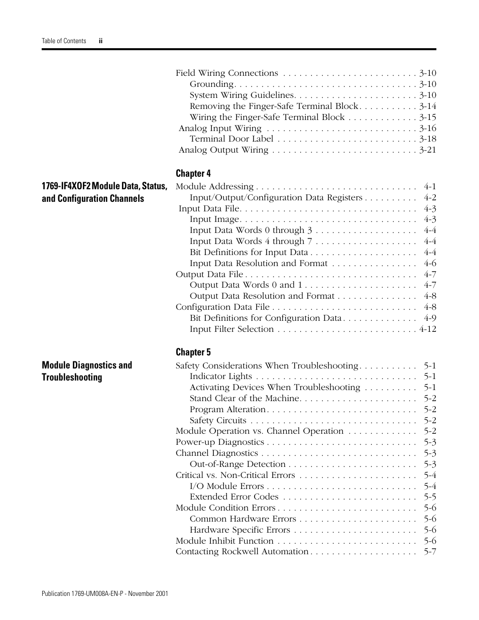 Rockwell Automation 1769-IF4XOF2 Compact 8-Bit Low Resolution Analog I/O Combination Module User Manual | Page 4 / 104