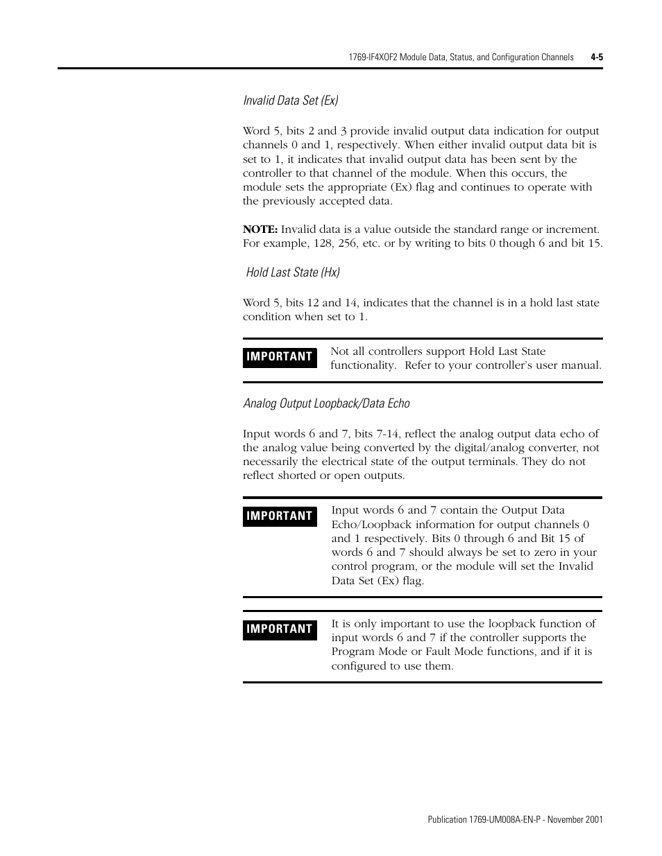 Rockwell Automation 1769-IF4XOF2 Compact 8-Bit Low Resolution Analog I/O Combination Module User Manual | Page 49 / 104