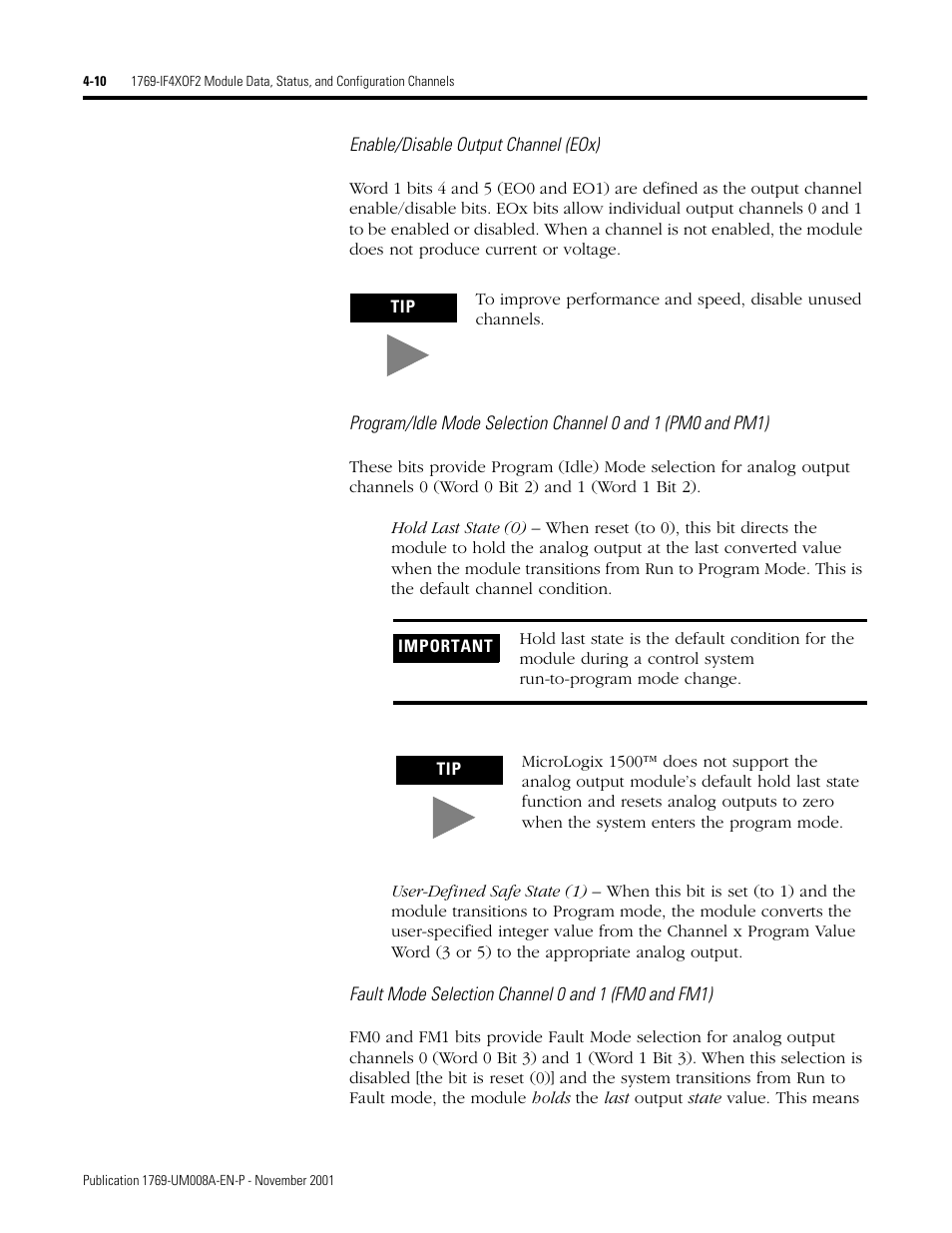 Rockwell Automation 1769-IF4XOF2 Compact 8-Bit Low Resolution Analog I/O Combination Module User Manual | Page 54 / 104