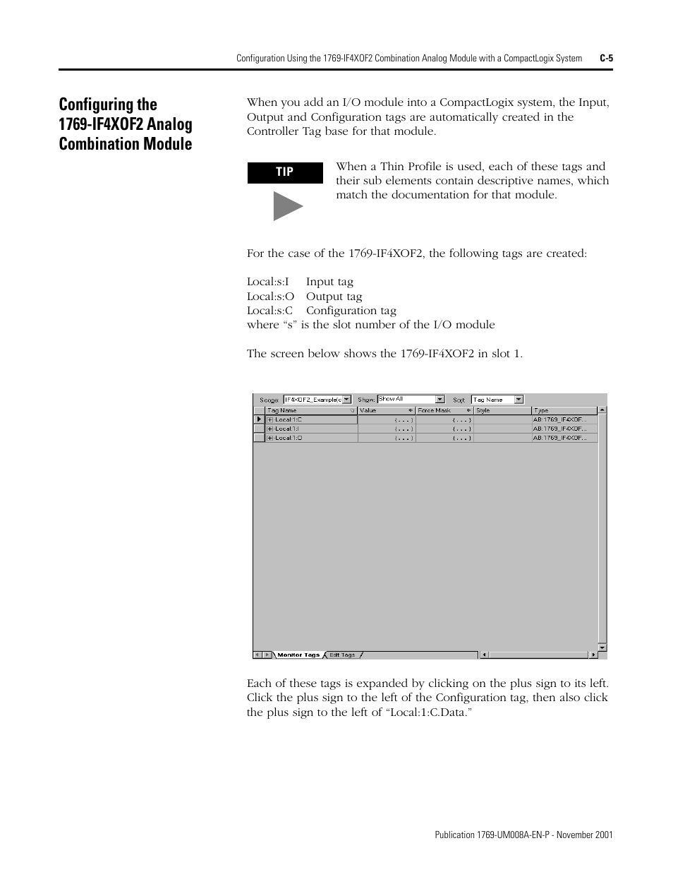 Rockwell Automation 1769-IF4XOF2 Compact 8-Bit Low Resolution Analog I/O Combination Module User Manual | Page 85 / 104