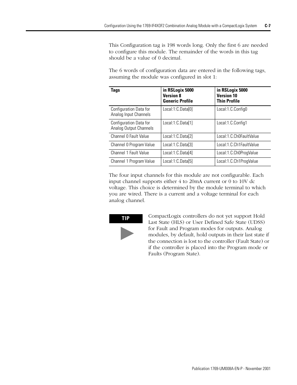 Rockwell Automation 1769-IF4XOF2 Compact 8-Bit Low Resolution Analog I/O Combination Module User Manual | Page 87 / 104