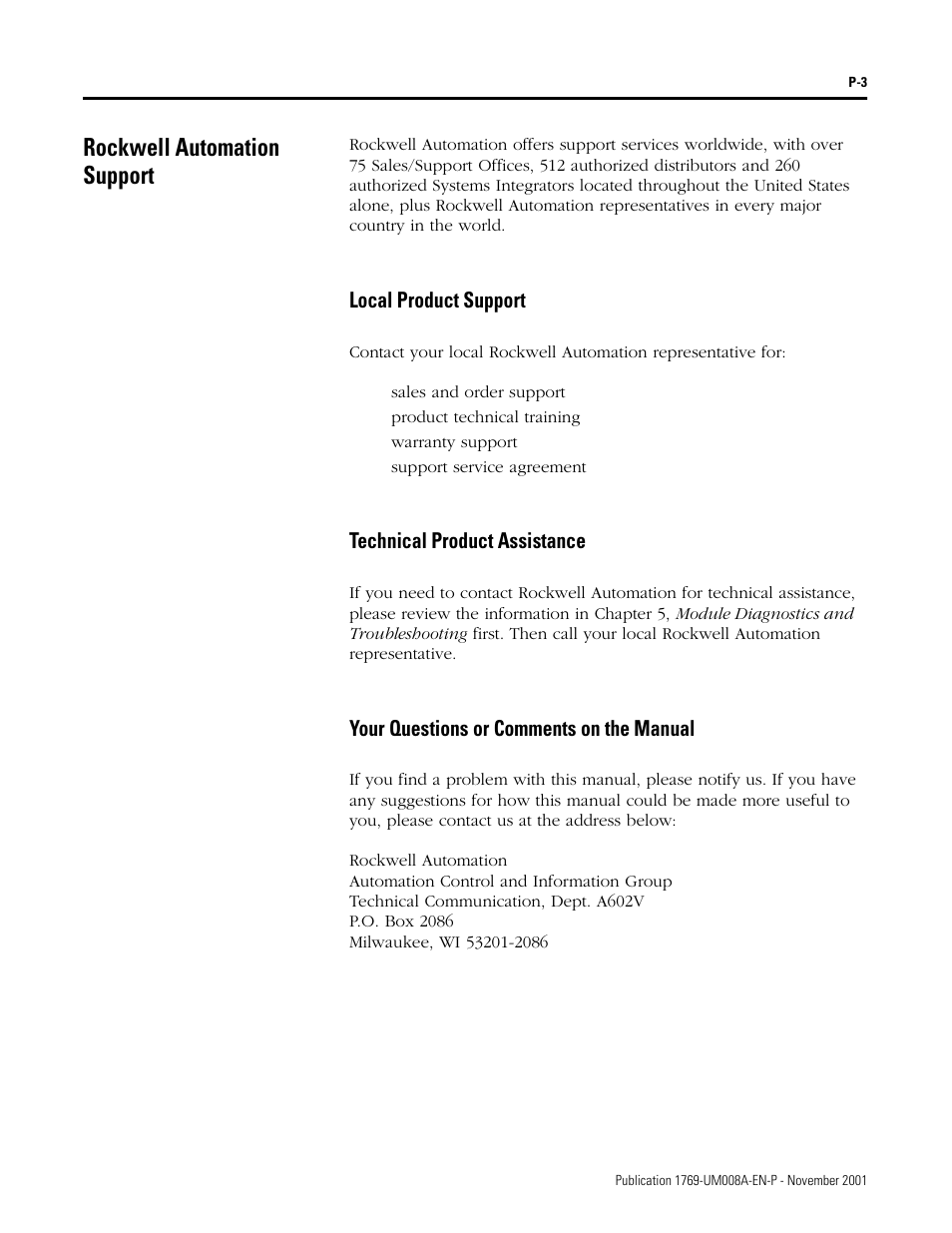 Rockwell automation support | Rockwell Automation 1769-IF4XOF2 Compact 8-Bit Low Resolution Analog I/O Combination Module User Manual | Page 9 / 104