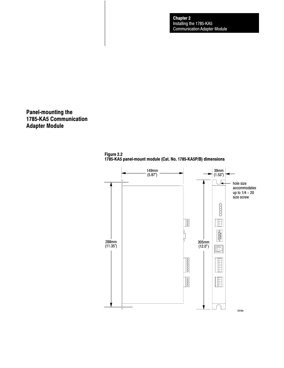 Rockwell Automation 1785-KA5P/B DHP COMM. ADAPATER MOD. User Manual | Page 20 / 48