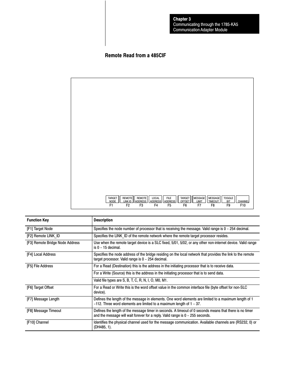 Remote read from a 485cif | Rockwell Automation 1785-KA5P/B DHP COMM. ADAPATER MOD. User Manual | Page 43 / 48