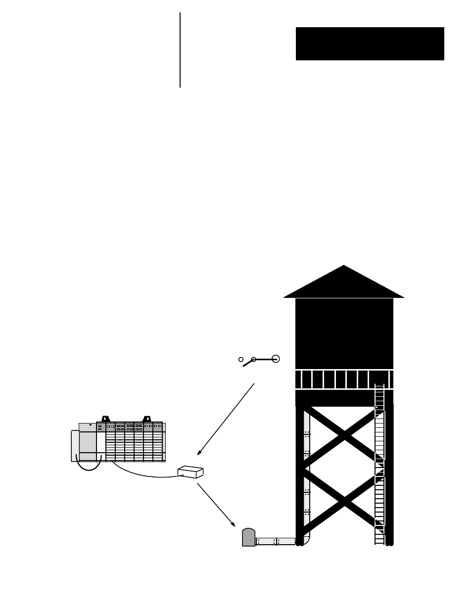 Application example, Acme water towers | Rockwell Automation 1747-DSN DISTRIBUTED I/O SCANNER User Manual | Page 29 / 40
