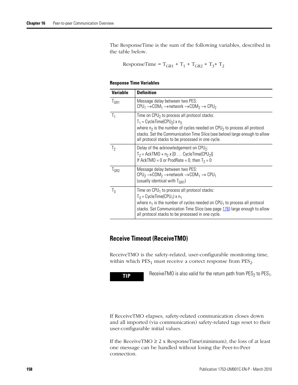 Receive timeout (receivetmo) | Rockwell Automation 1755-OF8 GuardPLC Controller Systems User Manual | Page 158 / 356