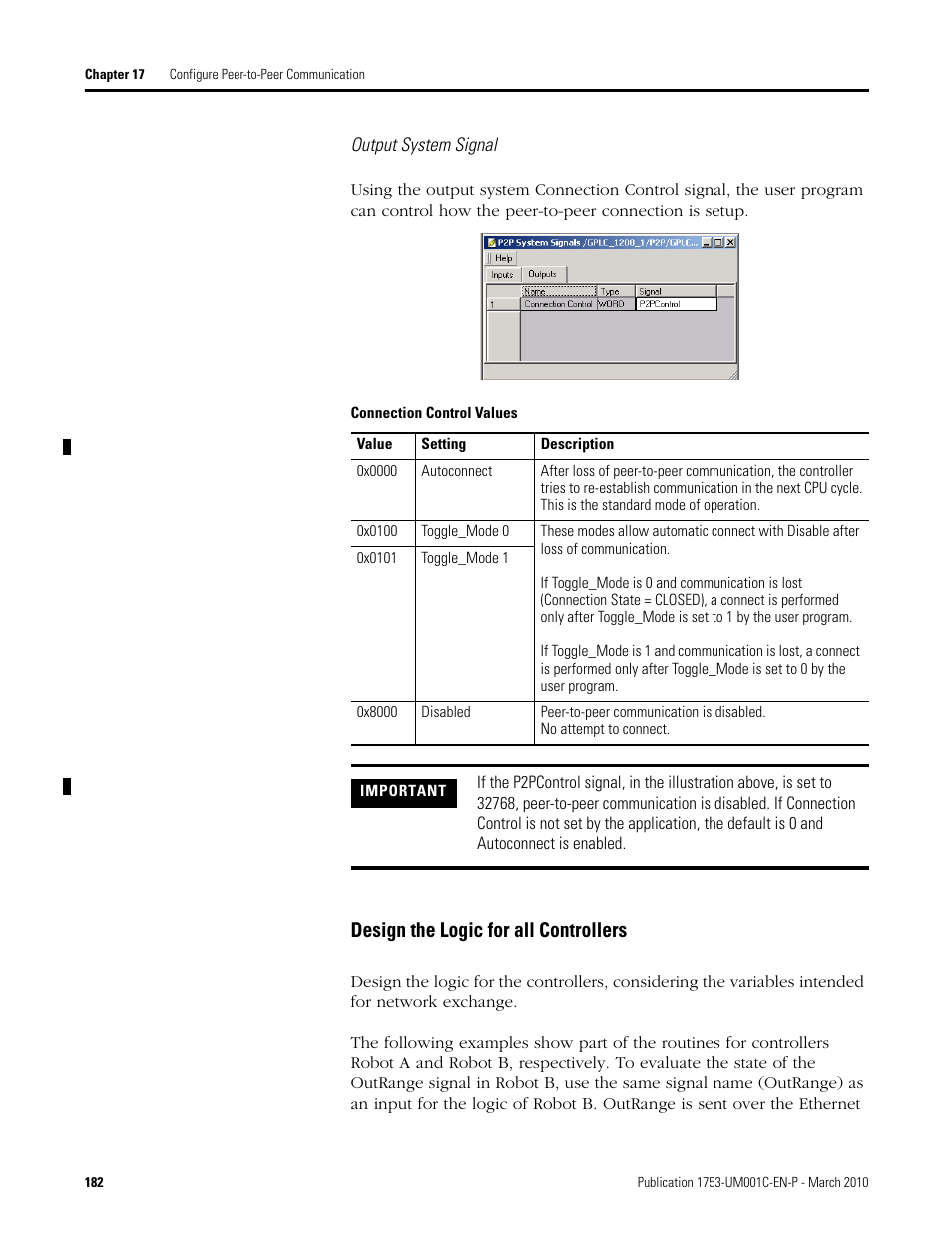 Design the logic for all controllers | Rockwell Automation 1755-OF8 GuardPLC Controller Systems User Manual | Page 182 / 356