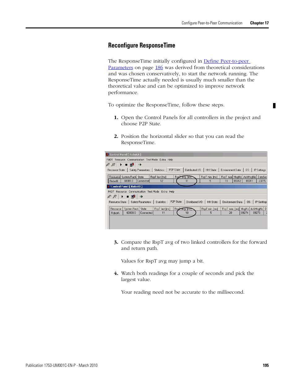 Reconfigure responsetime | Rockwell Automation 1755-OF8 GuardPLC Controller Systems User Manual | Page 195 / 356