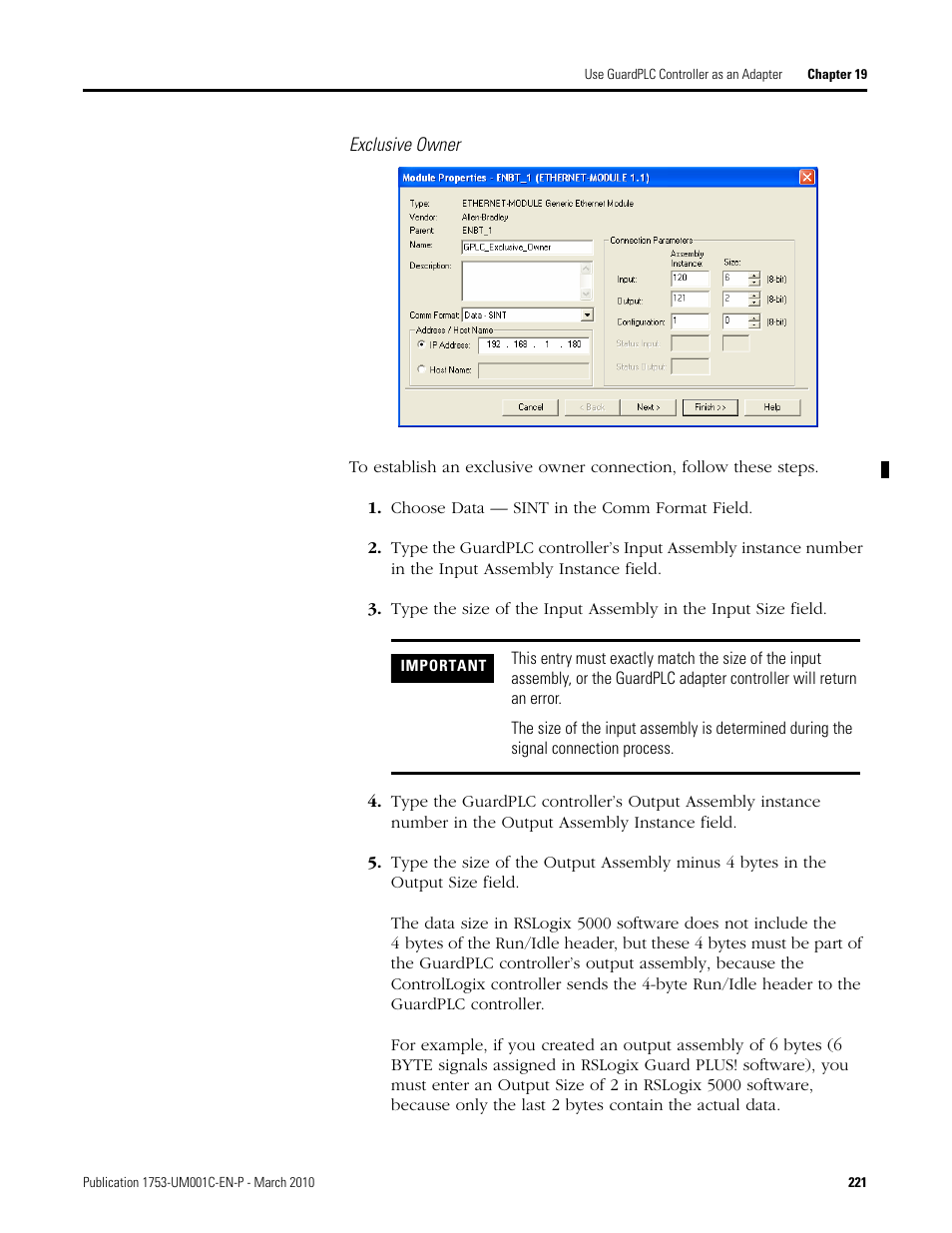 Rockwell Automation 1755-OF8 GuardPLC Controller Systems User Manual | Page 221 / 356