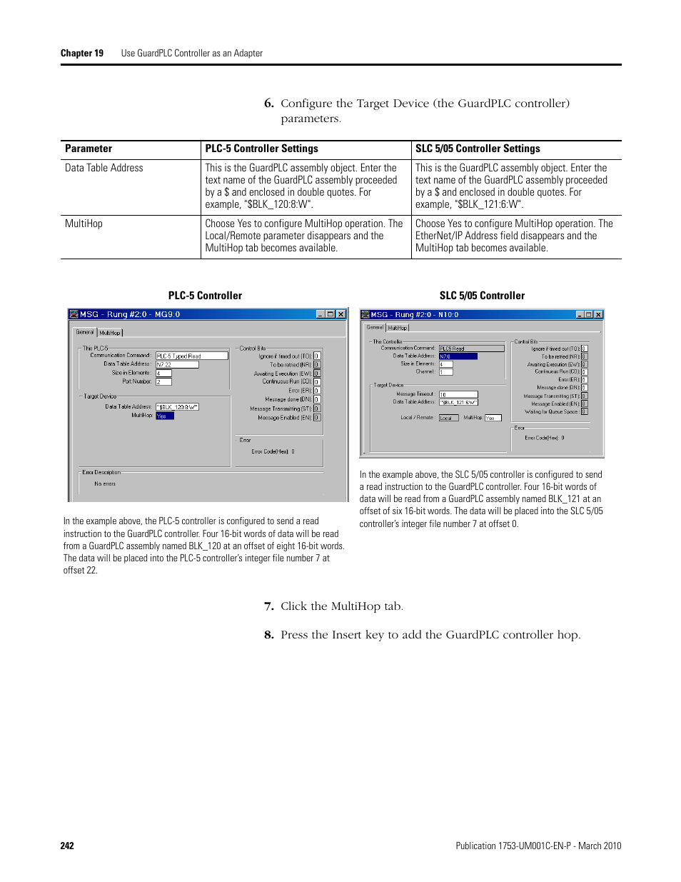 Rockwell Automation 1755-OF8 GuardPLC Controller Systems User Manual | Page 242 / 356