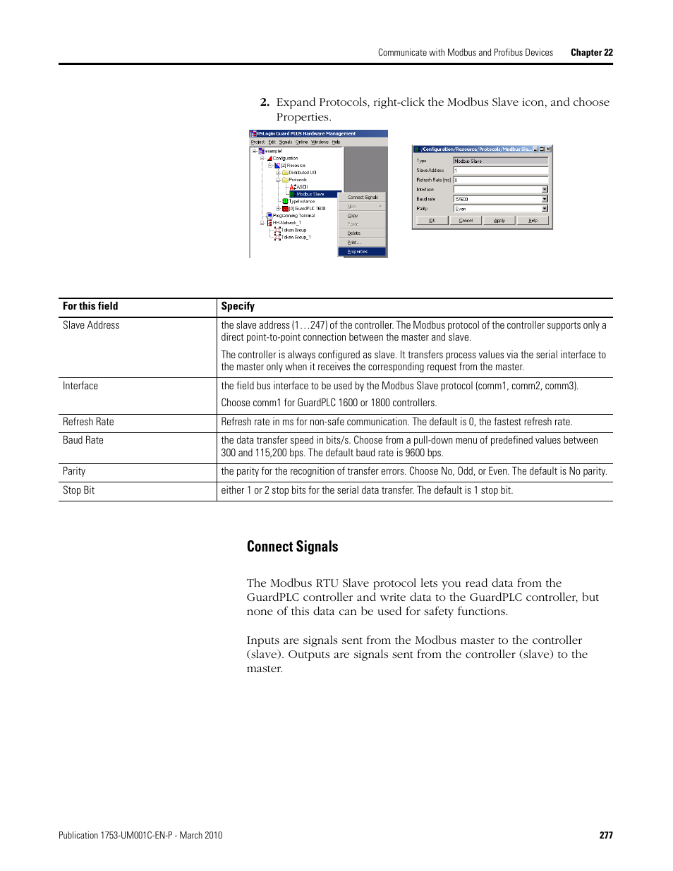 Connect signals | Rockwell Automation 1755-OF8 GuardPLC Controller Systems User Manual | Page 277 / 356